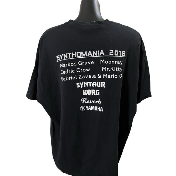Synthomania 2018 T-Shirt - 2XL, Black Gildan Heavy Cotton - Picture 9 of 9